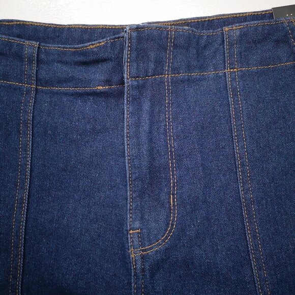 NWT Rachel Roy Awesome Ladies Size 12/31 Hight Rise Dark Wash 26" Straight Pants - Picture 9 of 16